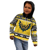Personalized Brecknockshire Wales Christmas Kid Hoodie Welsh Celtic Bat Design - Wonder Print Shop