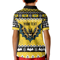 Personalized Brecknockshire Wales Christmas Kid Polo Shirt Welsh Celtic Bat Design - Wonder Print Shop