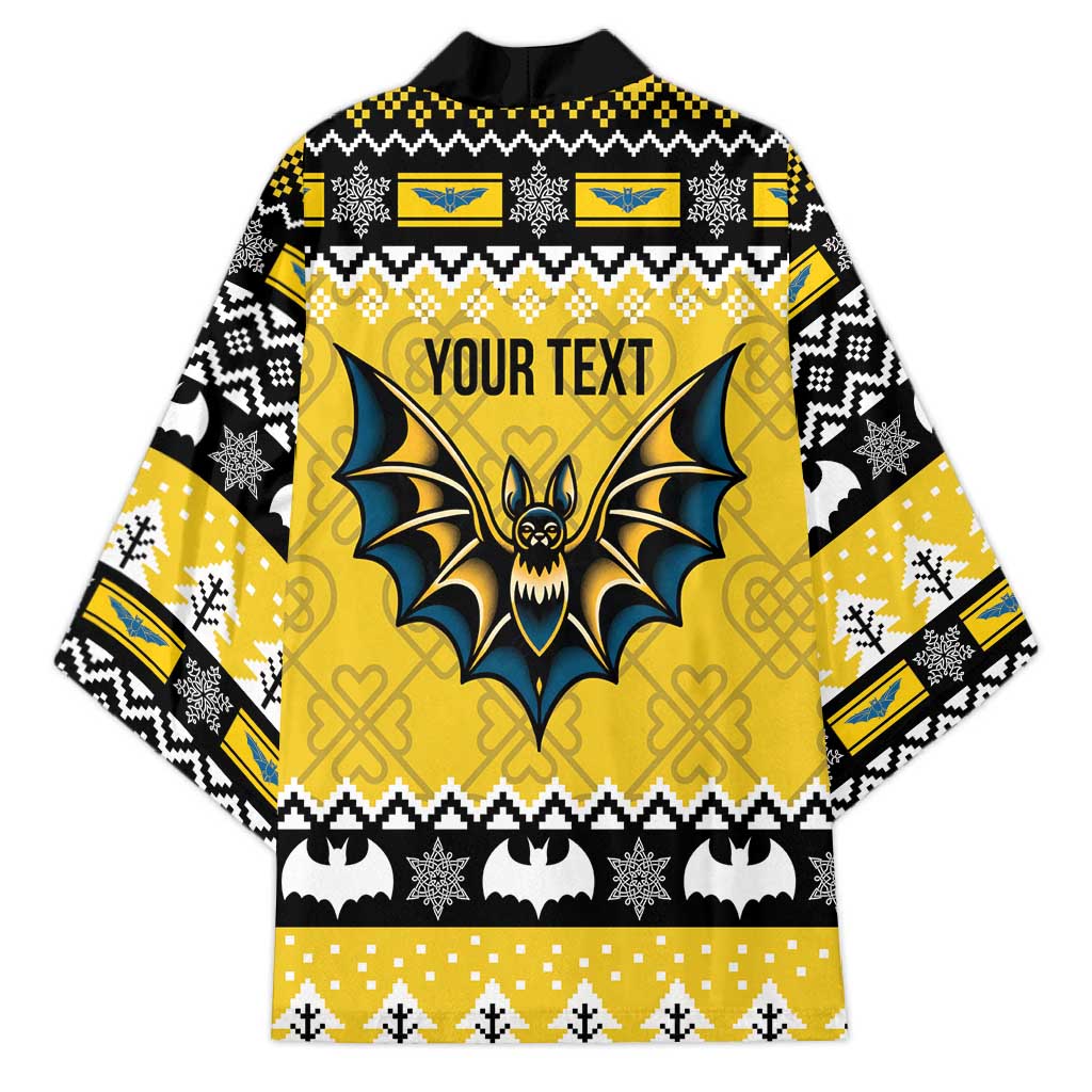 Personalized Brecknockshire Wales Christmas Kimono Welsh Celtic Bat Design - Wonder Print Shop