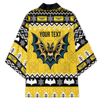 Personalized Brecknockshire Wales Christmas Kimono Welsh Celtic Bat Design - Wonder Print Shop