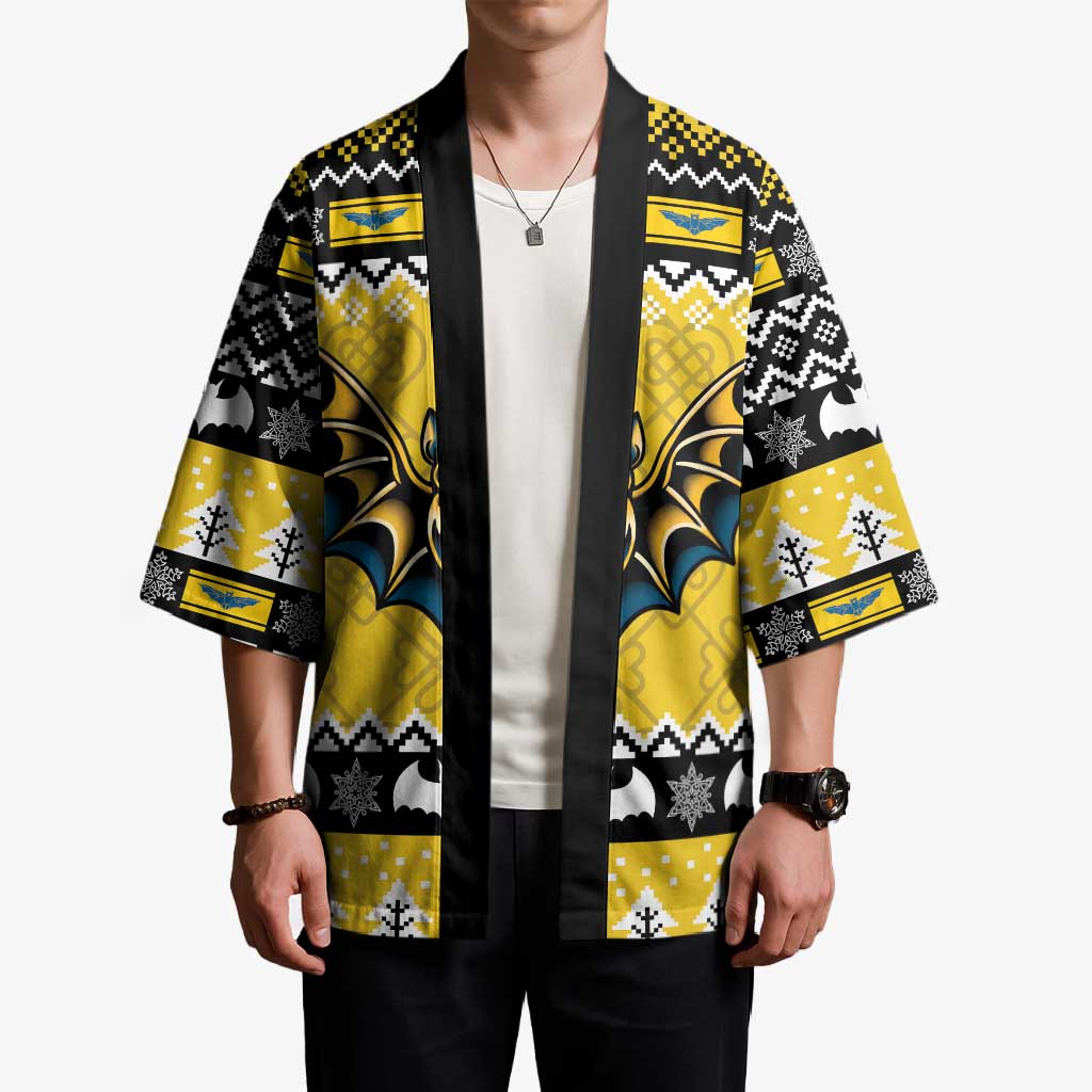 Personalized Brecknockshire Wales Christmas Kimono Welsh Celtic Bat Design - Wonder Print Shop