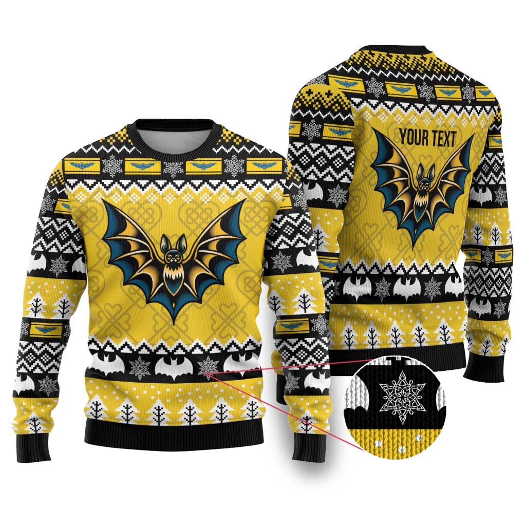 Personalized Brecknockshire Wales Christmas Ugly Christmas Sweater Welsh Celtic Bat Design - Wonder Print Shop