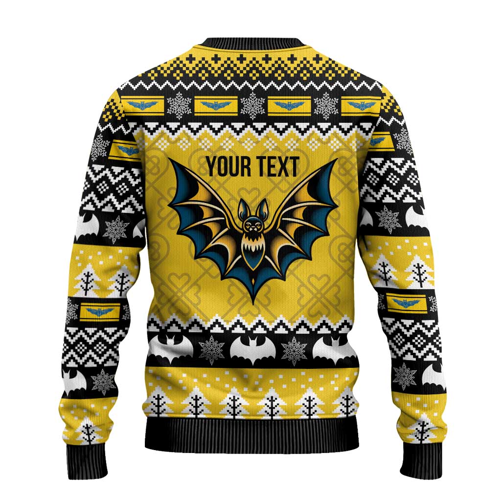 Personalized Brecknockshire Wales Christmas Ugly Christmas Sweater Welsh Celtic Bat Design - Wonder Print Shop