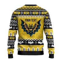 Personalized Brecknockshire Wales Christmas Ugly Christmas Sweater Welsh Celtic Bat Design - Wonder Print Shop