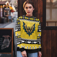 Personalized Brecknockshire Wales Christmas Ugly Christmas Sweater Welsh Celtic Bat Design - Wonder Print Shop
