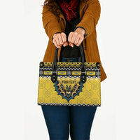 Personalized Brecknockshire Wales Christmas Leather Bag Welsh Celtic Bat Design - Wonder Print Shop