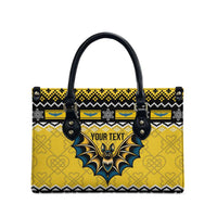 Personalized Brecknockshire Wales Christmas Leather Bag Welsh Celtic Bat Design - Wonder Print Shop