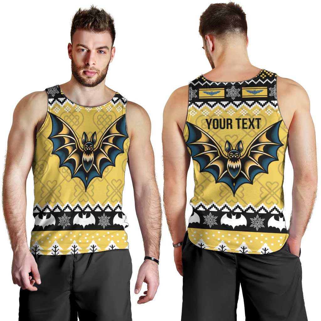 Personalized Brecknockshire Wales Christmas Men Tank Top Welsh Celtic Bat Design - Wonder Print Shop
