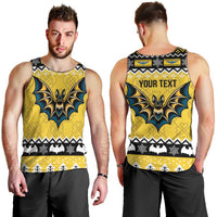 Personalized Brecknockshire Wales Christmas Men Tank Top Welsh Celtic Bat Design - Wonder Print Shop
