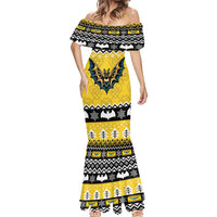 Personalized Brecknockshire Wales Christmas Mermaid Dress Welsh Celtic Bat Design - Wonder Print Shop