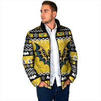 Personalized Brecknockshire Wales Christmas Padded Jacket Welsh Celtic Bat Design - Wonder Print Shop