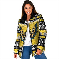 Personalized Brecknockshire Wales Christmas Padded Jacket Welsh Celtic Bat Design - Wonder Print Shop