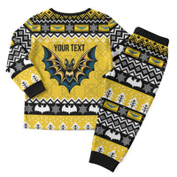 Personalized Brecknockshire Wales Christmas Pajama Set Welsh Celtic Bat Design - Wonder Print Shop