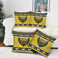 Personalized Brecknockshire Wales Christmas Pillow Cover Welsh Celtic Bat Design - Wonder Print Shop