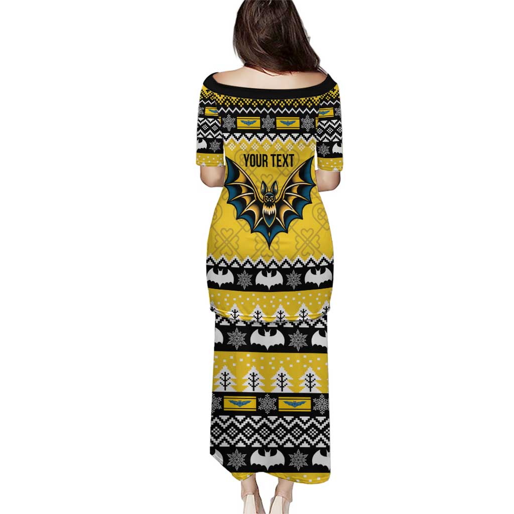 Personalized Brecknockshire Wales Christmas Puletasi Welsh Celtic Bat Design - Wonder Print Shop