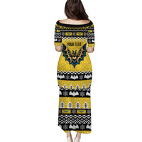 Personalized Brecknockshire Wales Christmas Puletasi Welsh Celtic Bat Design - Wonder Print Shop