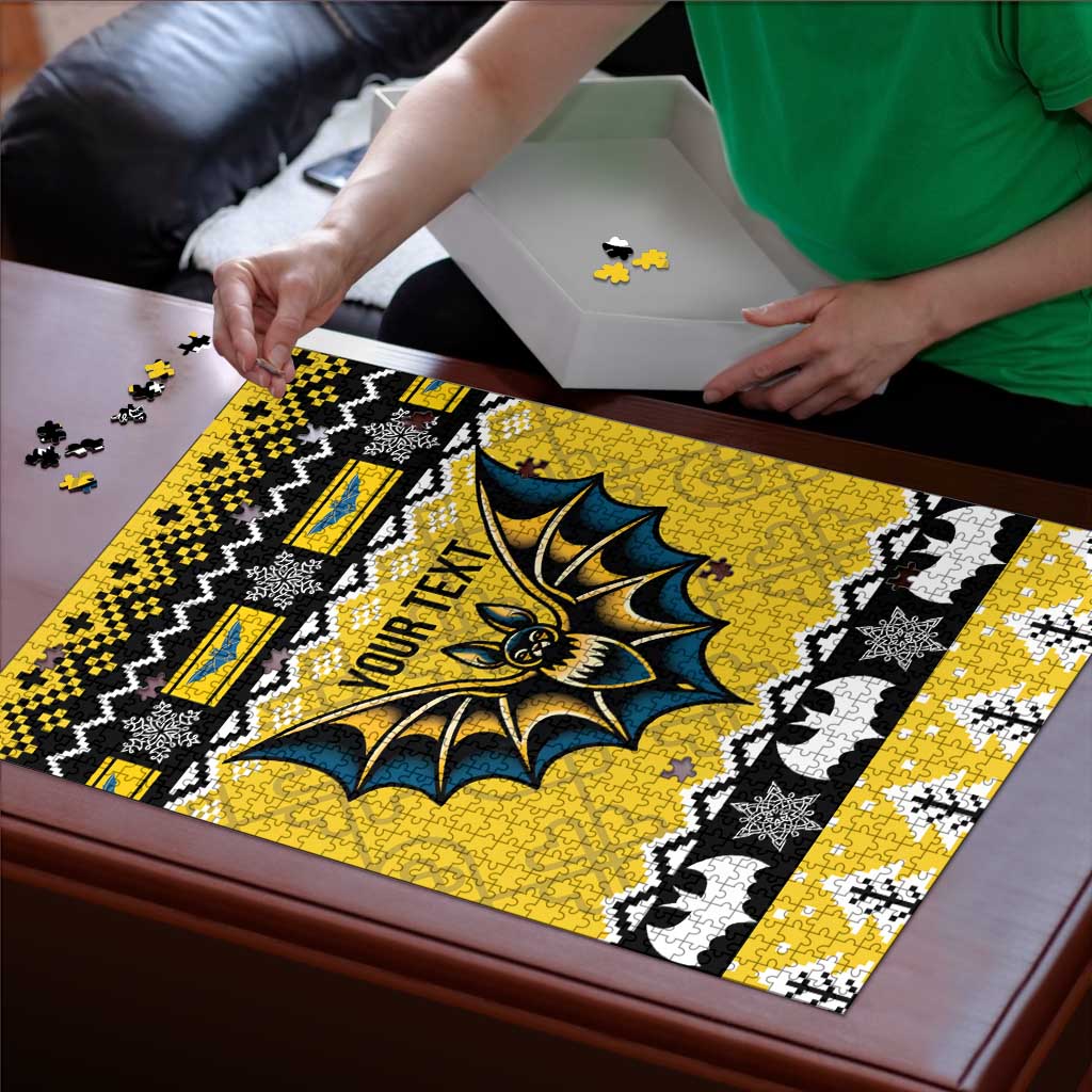 Personalized Brecknockshire Wales Christmas Puzzle Welsh Celtic Bat Design - Wonder Print Shop
