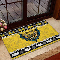 Personalized Brecknockshire Wales Christmas Rubber Doormat Welsh Celtic Bat Design - Wonder Print Shop