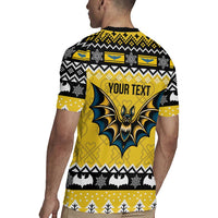 Personalized Brecknockshire Wales Christmas Rugby Jersey Welsh Celtic Bat Design - Wonder Print Shop