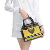 Personalized Brecknockshire Wales Christmas Shoulder Handbag Welsh Celtic Bat Design - Wonder Print Shop