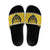 Personalized Brecknockshire Wales Christmas Slide Sandals Welsh Celtic Bat Design - Wonder Print Shop