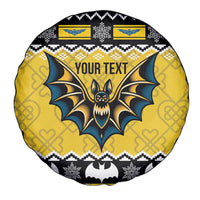 Personalized Brecknockshire Wales Christmas Spare Tire Cover Welsh Celtic Bat Design - Wonder Print Shop