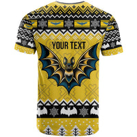 Personalized Brecknockshire Wales Christmas T Shirt Welsh Celtic Bat Design - Wonder Print Shop