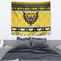 Personalized Brecknockshire Wales Christmas Tapestry Welsh Celtic Bat Design - Wonder Print Shop