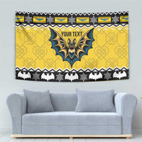 Personalized Brecknockshire Wales Christmas Tapestry Welsh Celtic Bat Design - Wonder Print Shop