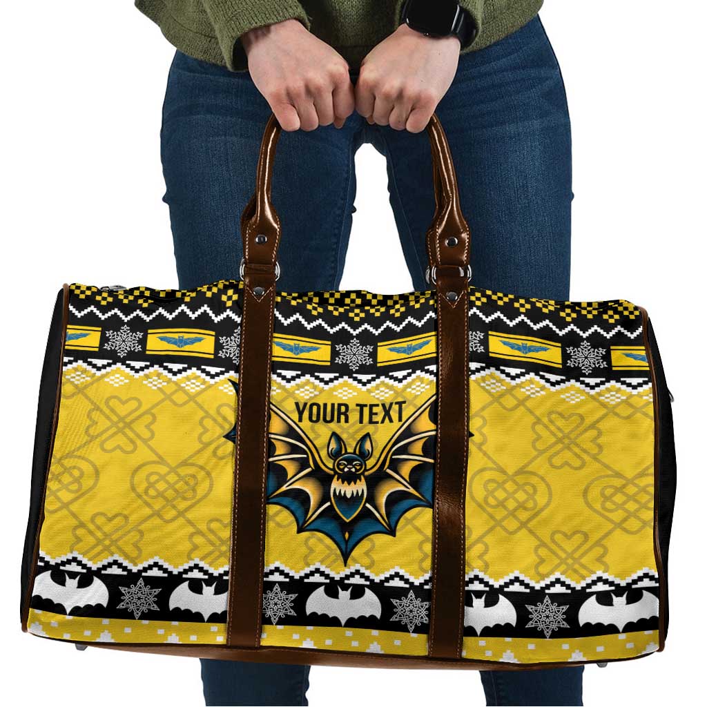 Personalized Brecknockshire Wales Christmas Travel Bag Welsh Celtic Bat Design - Wonder Print Shop