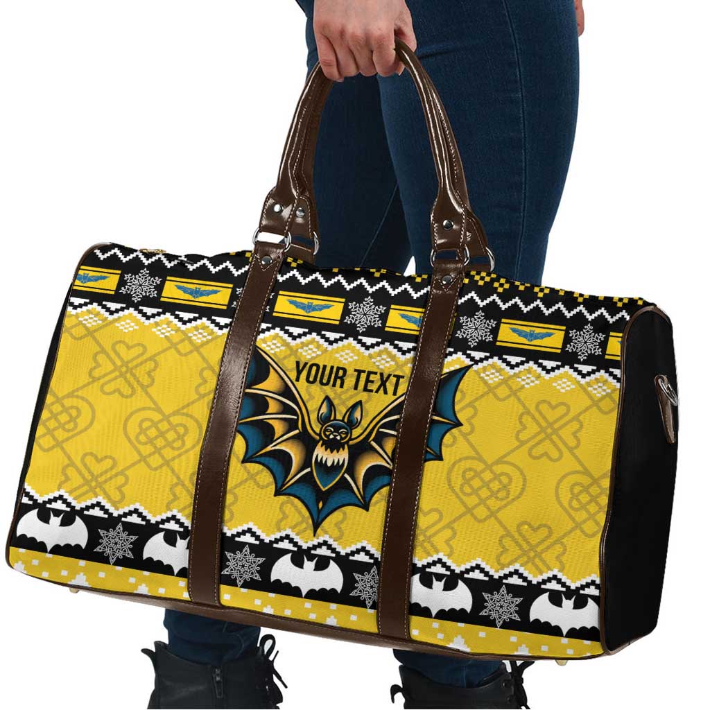 Personalized Brecknockshire Wales Christmas Travel Bag Welsh Celtic Bat Design - Wonder Print Shop
