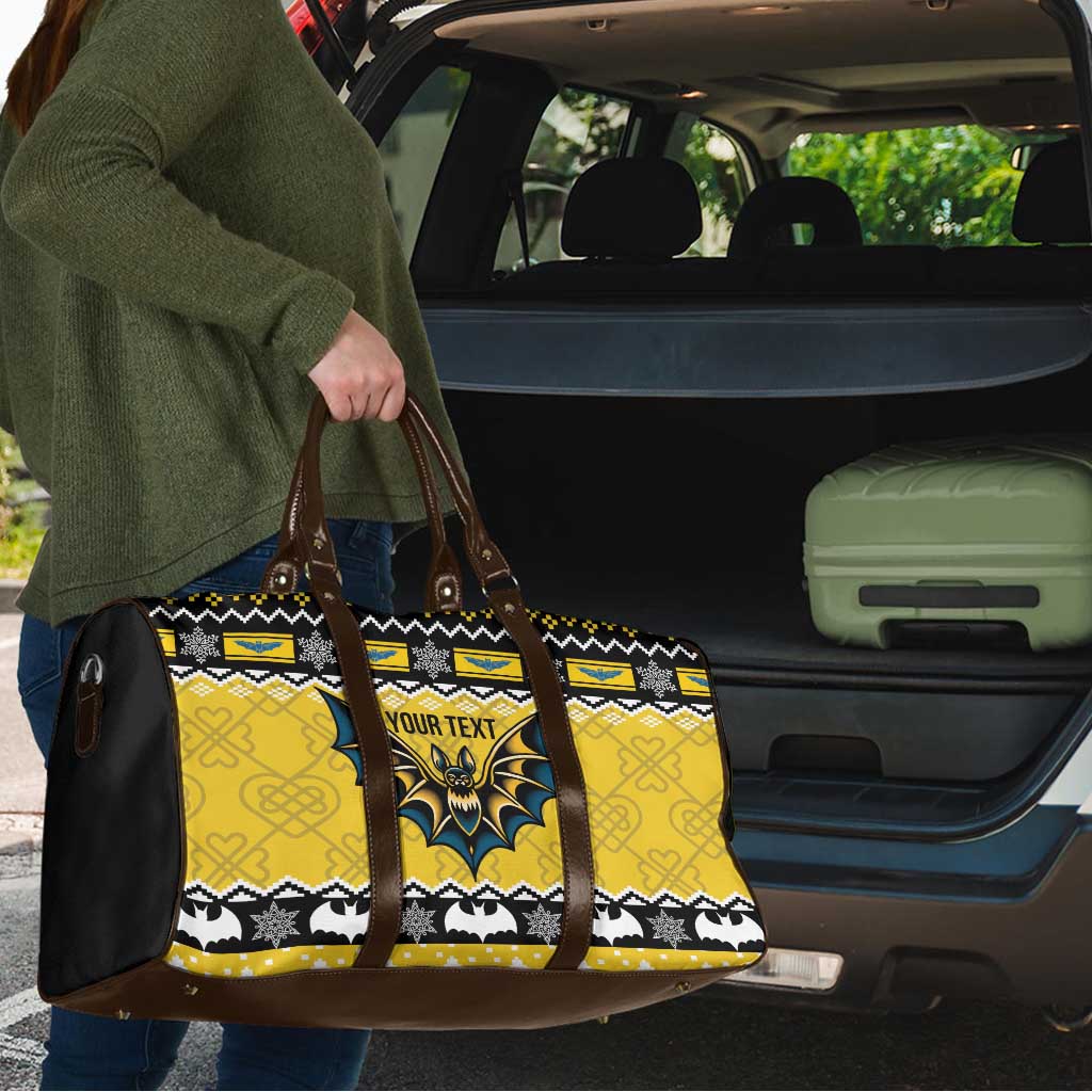Personalized Brecknockshire Wales Christmas Travel Bag Welsh Celtic Bat Design - Wonder Print Shop