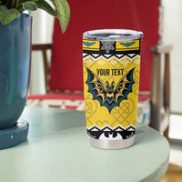 Personalized Brecknockshire Wales Christmas Tumbler Cup Welsh Celtic Bat Design - Wonder Print Shop