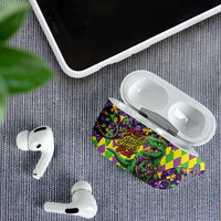 Funny Mardi Gras T-Rex Dinosaur AirPods Case Let The Good Times Roll - Wonder Print Shop