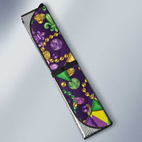 Funny Mardi Gras T-Rex Dinosaur Auto Sun Shade Let The Good Times Roll - Wonder Print Shop