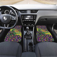 Funny Mardi Gras T-Rex Dinosaur Car Mats Let The Good Times Roll - Wonder Print Shop