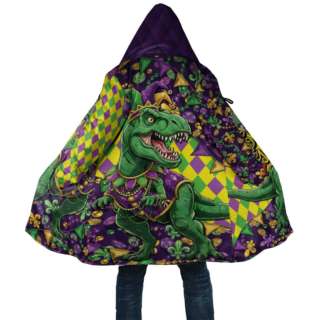 Funny Mardi Gras T-Rex Dinosaur Cloak Let The Good Times Roll - Wonder Print Shop