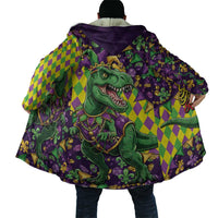 Funny Mardi Gras T-Rex Dinosaur Cloak Let The Good Times Roll - Wonder Print Shop