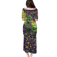 Funny Mardi Gras T-Rex Dinosaur Puletasi Let The Good Times Roll - Wonder Print Shop