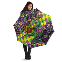 Funny Mardi Gras T-Rex Dinosaur Umbrella Let The Good Times Roll - Wonder Print Shop