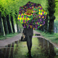 Funny Mardi Gras T-Rex Dinosaur Umbrella Let The Good Times Roll - Wonder Print Shop