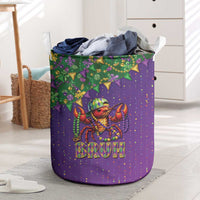 Funny Crawfish Carnival Laundry Basket It's Mardi Gras Bruh - Wonder Print Shop