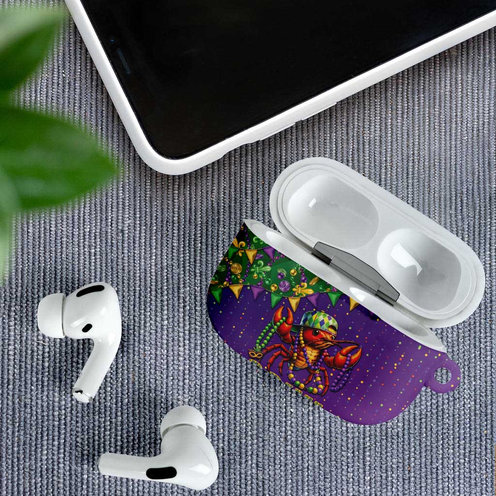 Funny Crawfish Carnival AirPods Case It's Mardi Gras Bruh - Wonder Print Shop