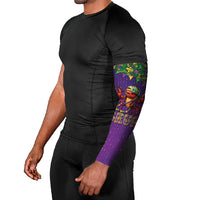 Funny Crawfish Carnival Arm Sleeves It's Mardi Gras Bruh - Wonder Print Shop