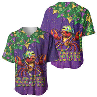 Funny Crawfish Carnival Baseball Jersey It's Mardi Gras Bruh - Wonder Print Shop