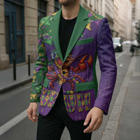 Funny Crawfish Carnival Blazer It's Mardi Gras Bruh - Wonder Print Shop