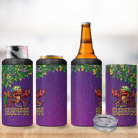 Funny Crawfish Carnival 4 in 1 Can Cooler Tumbler It's Mardi Gras Bruh - Wonder Print Shop