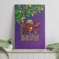 Funny Crawfish Carnival Canvas Wall Art It's Mardi Gras Bruh - Wonder Print Shop