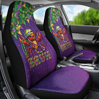 Funny Crawfish Carnival Car Seat Cover It's Mardi Gras Bruh - Wonder Print Shop