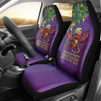 Funny Crawfish Carnival Car Seat Cover It's Mardi Gras Bruh - Wonder Print Shop